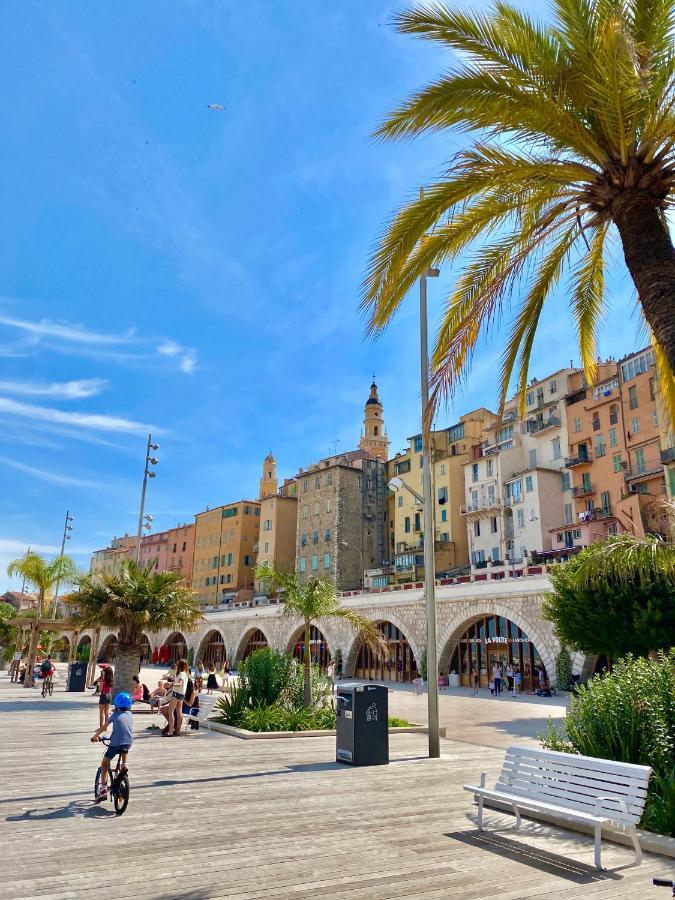 Ferienwohnung Le Rue Longue Menton Exterior foto